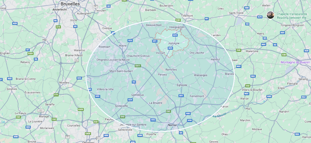 Déplacement à domicile jusqu'à 30km de Jodoigne - Getfix